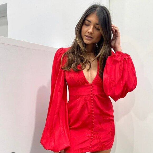 SOLD Rat and Boa Isabella Red Dress - Picture 6 of 9